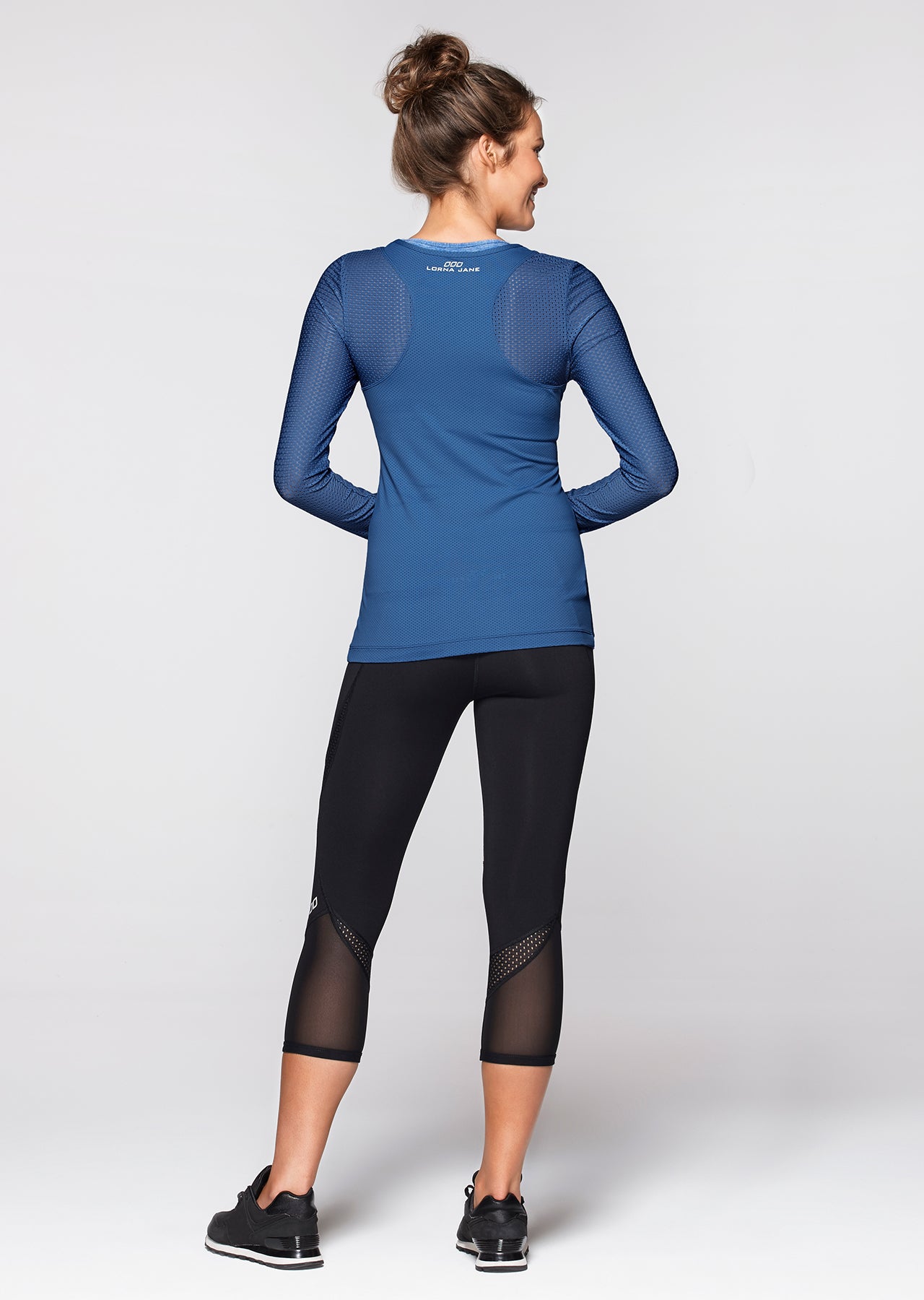 Lorna Jane Rachel Excel L/Slv Top - Cosmic Dust