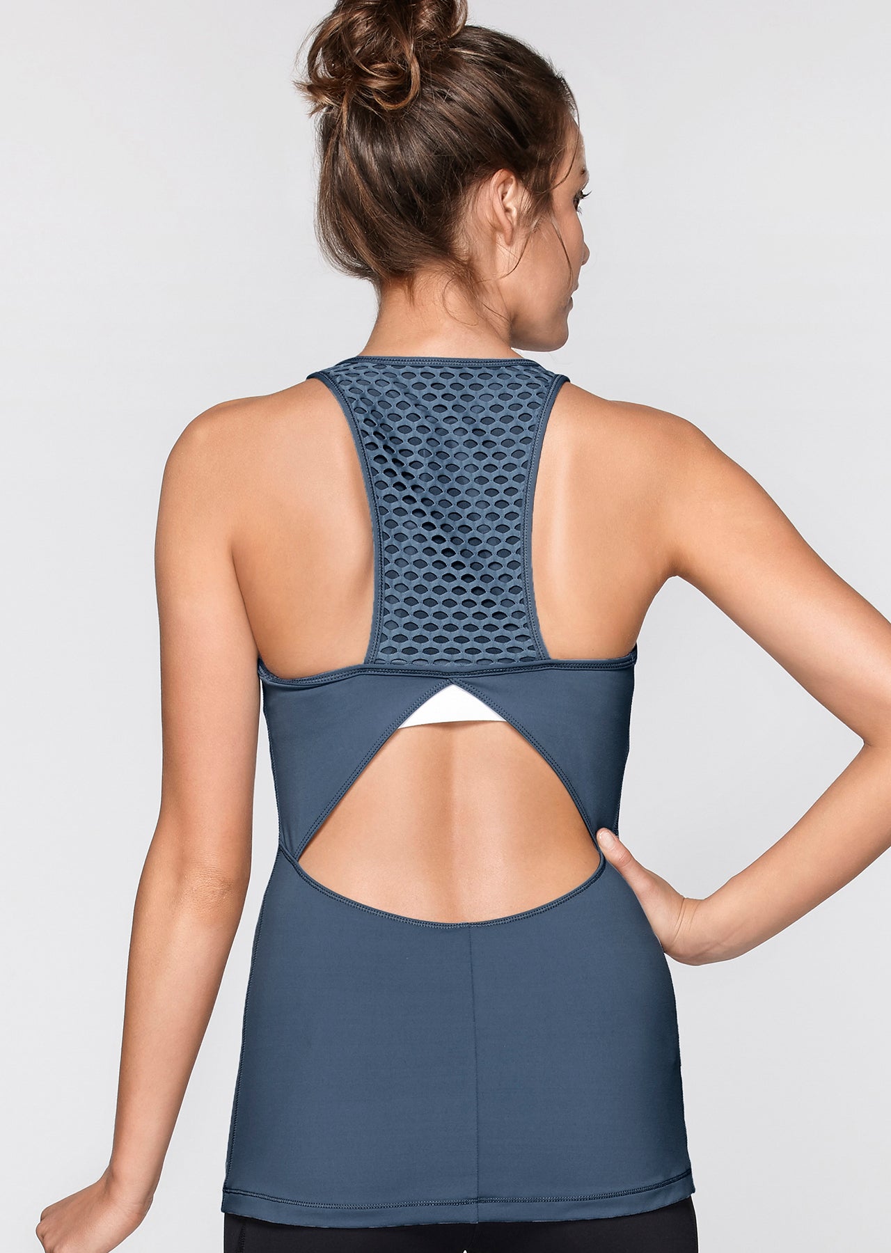 Lorna Jane Rachel Excel Tank - Powder Grey