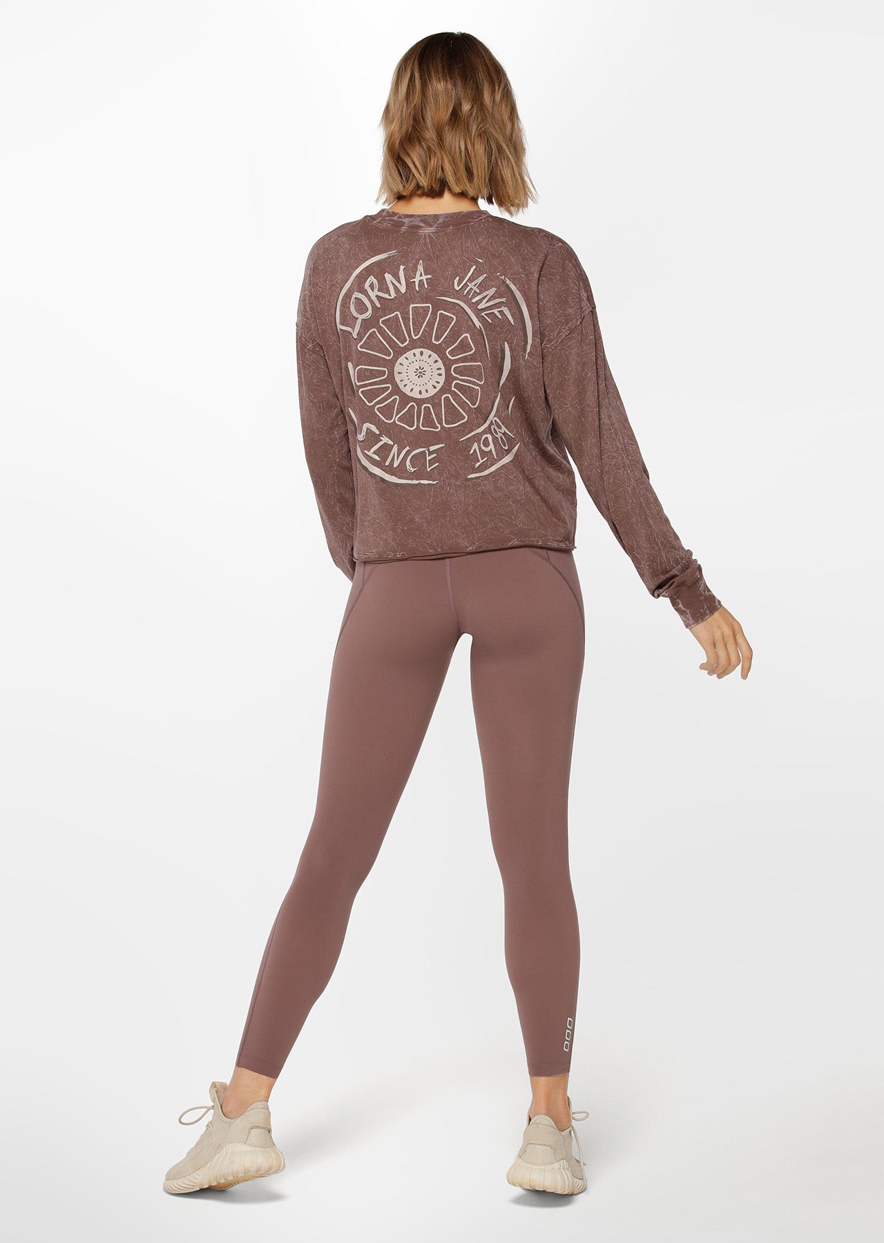 Lorna Jane Radiate Long Sleeve Tee - Washed Stone
