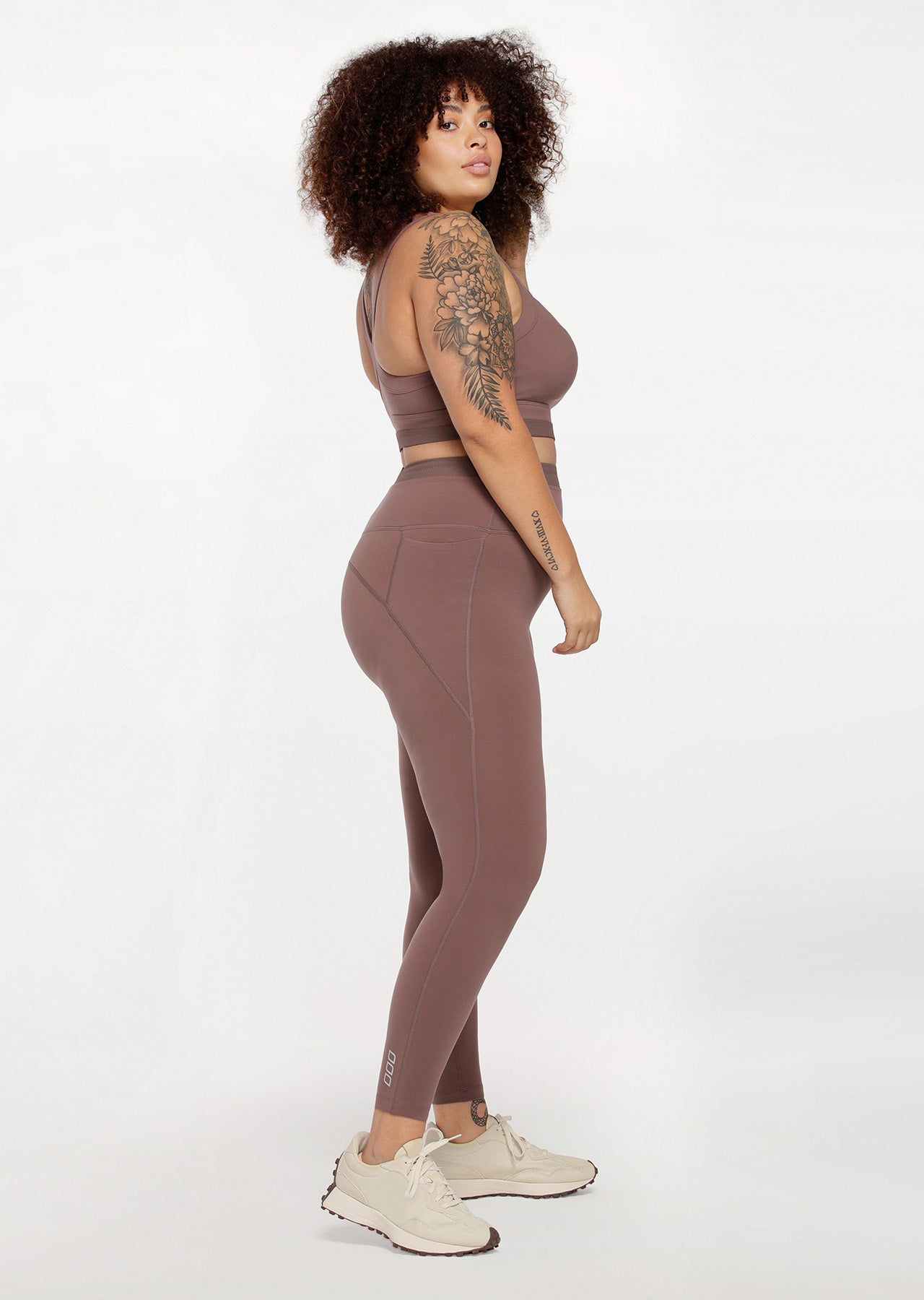 Lorna Jane Radiate Phone Pocket Full Length Leggings - Stone