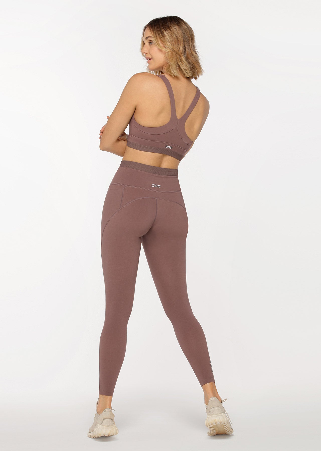 Lorna Jane Radiate Phone Pocket Full Length Leggings - Stone