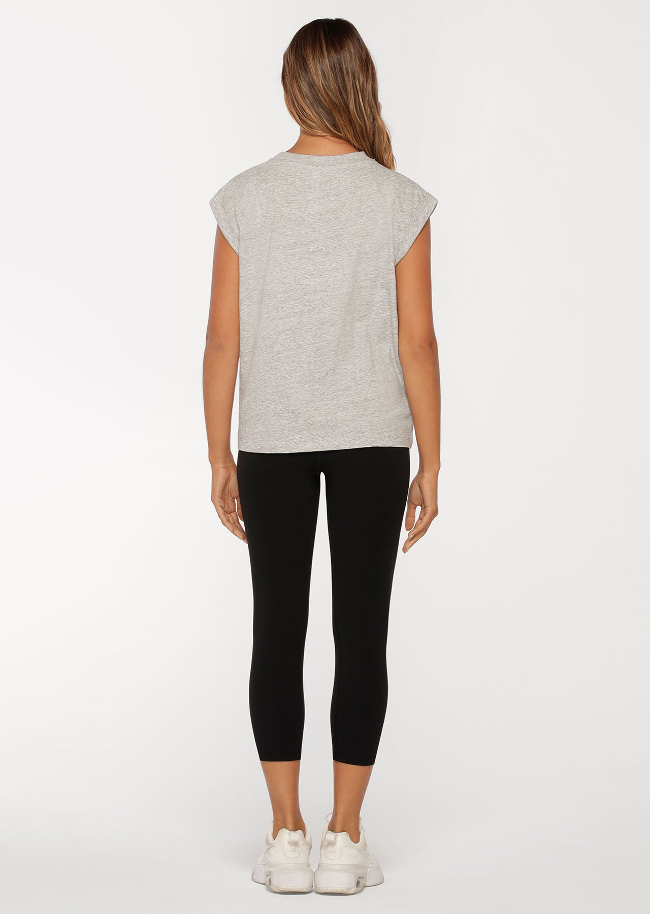 Lorna Jane Rally Tank - Light Grey Marl