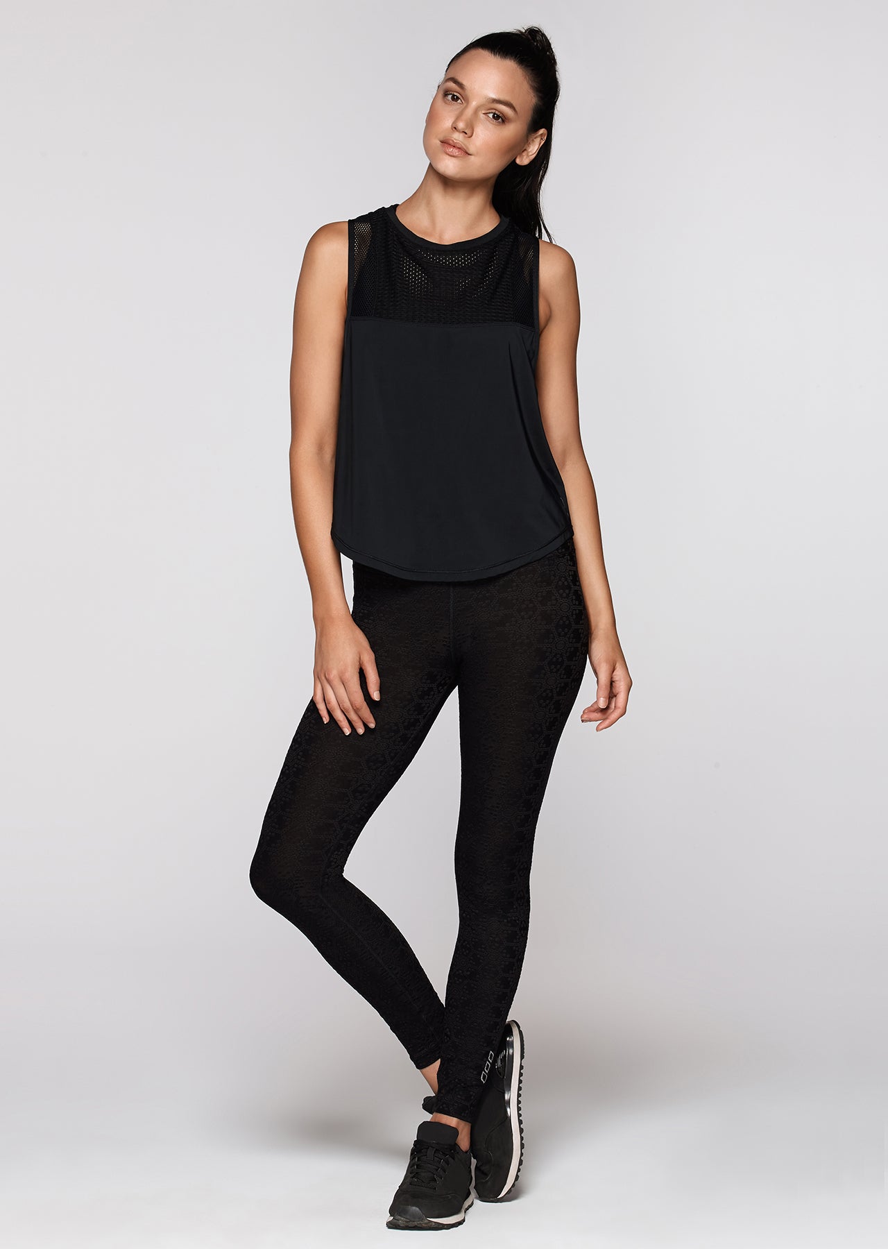 Lorna Jane Rapid Mesh Excel Tank - Black