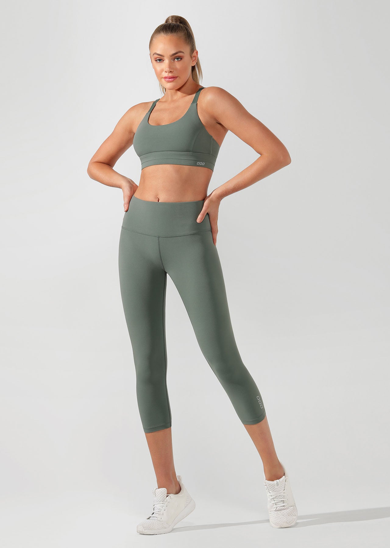 Lorna Jane Rebound Sports Bra - Military
