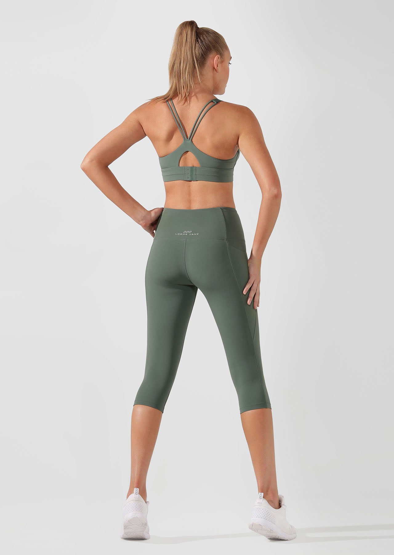 Lorna Jane Rebound Sports Bra - Military