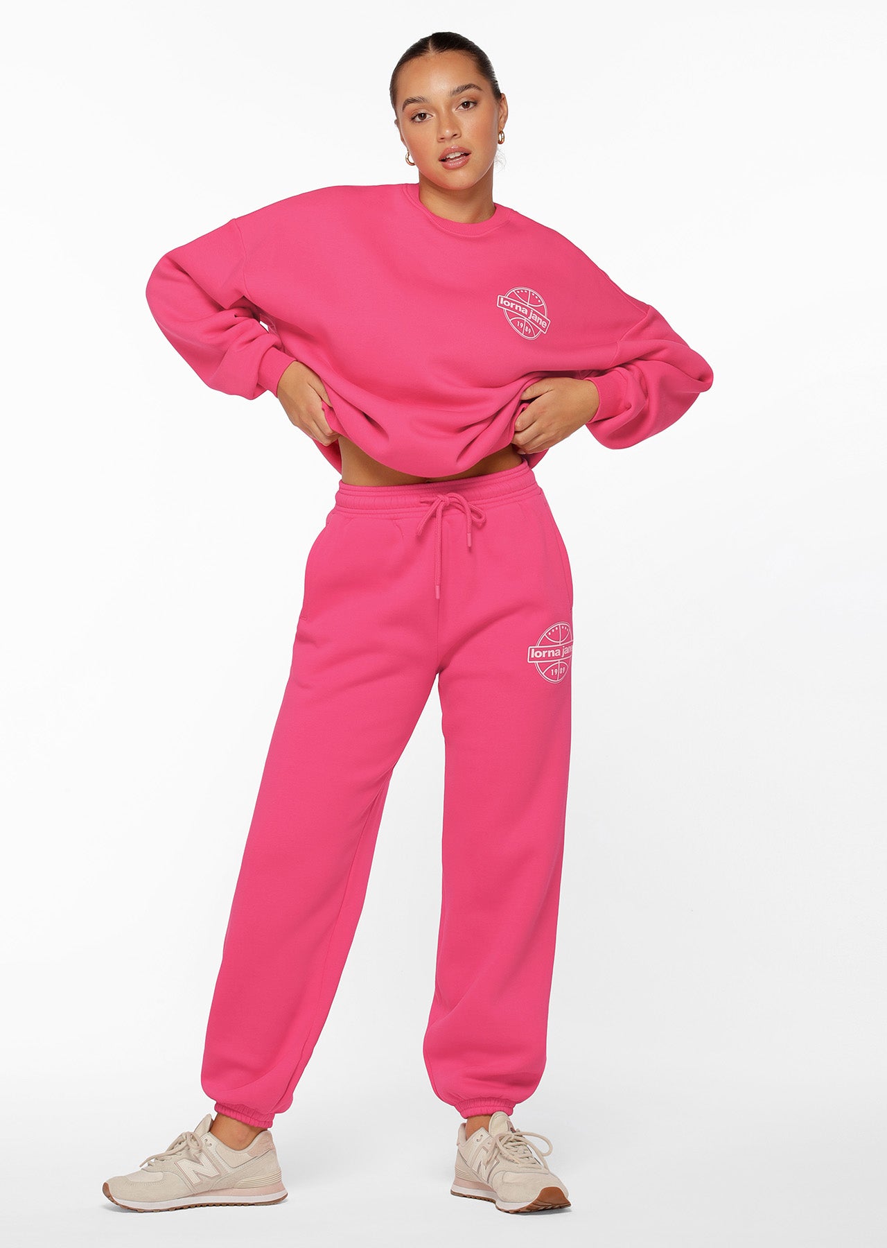 Lorna Jane Recovery Track Pants - Rose Pink
