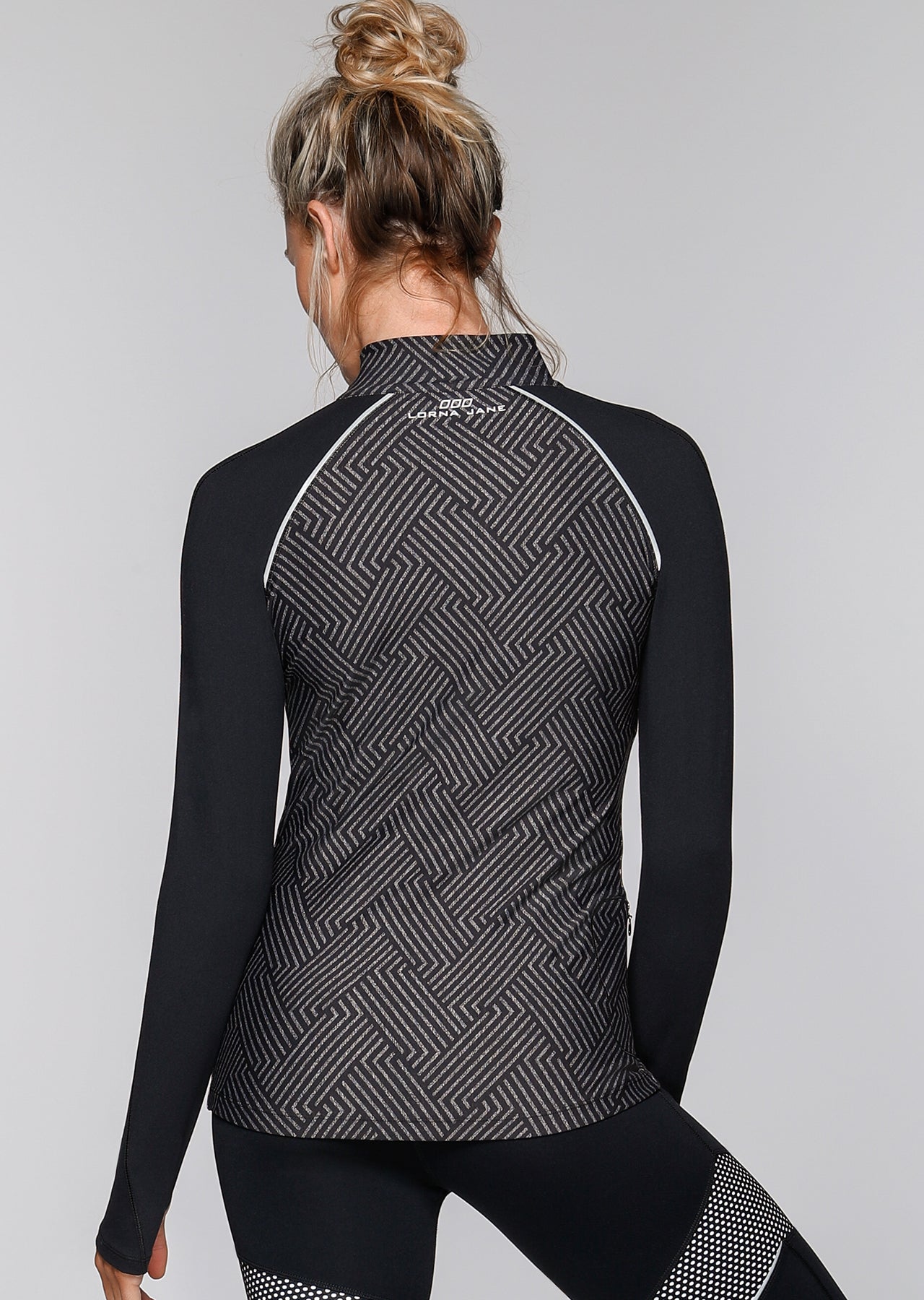 Lorna Jane Reflection Full Zip Maxum - Spotlight Reflective Print