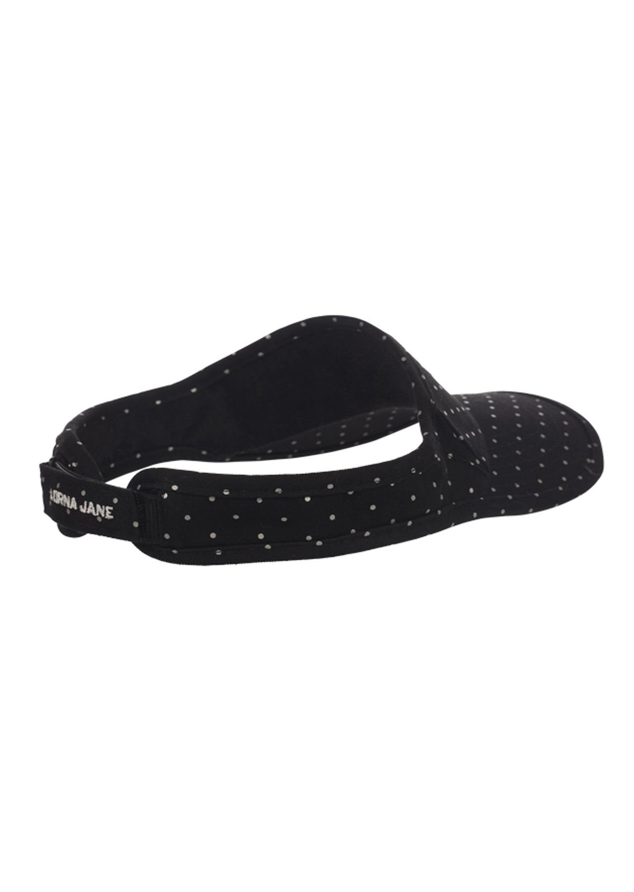 Lorna Jane Reflective Spot Visor - Black/Reflective Spot