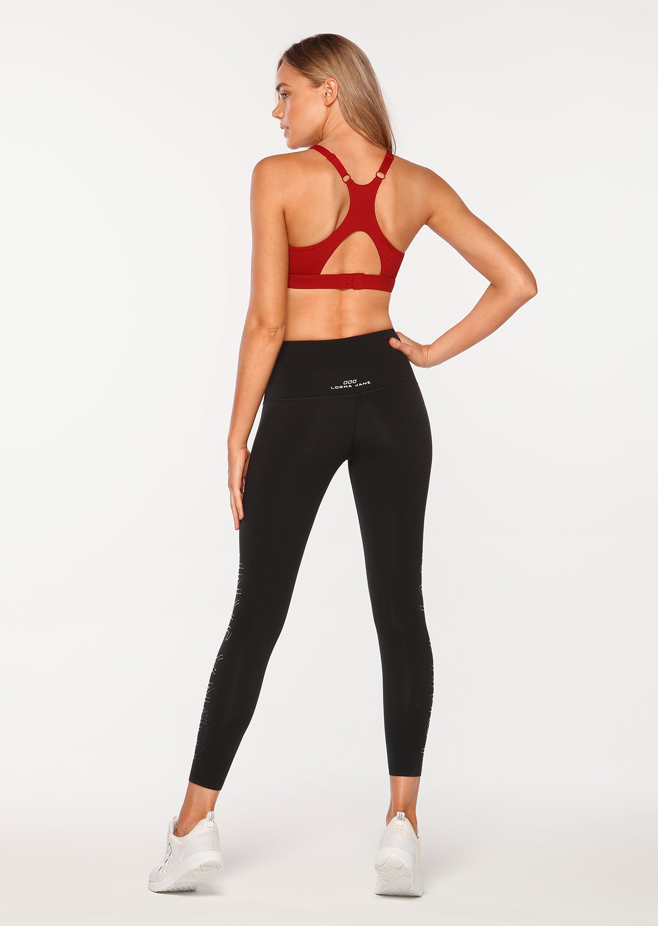 Lorna Jane Reflex Sports Bra - Dark Red