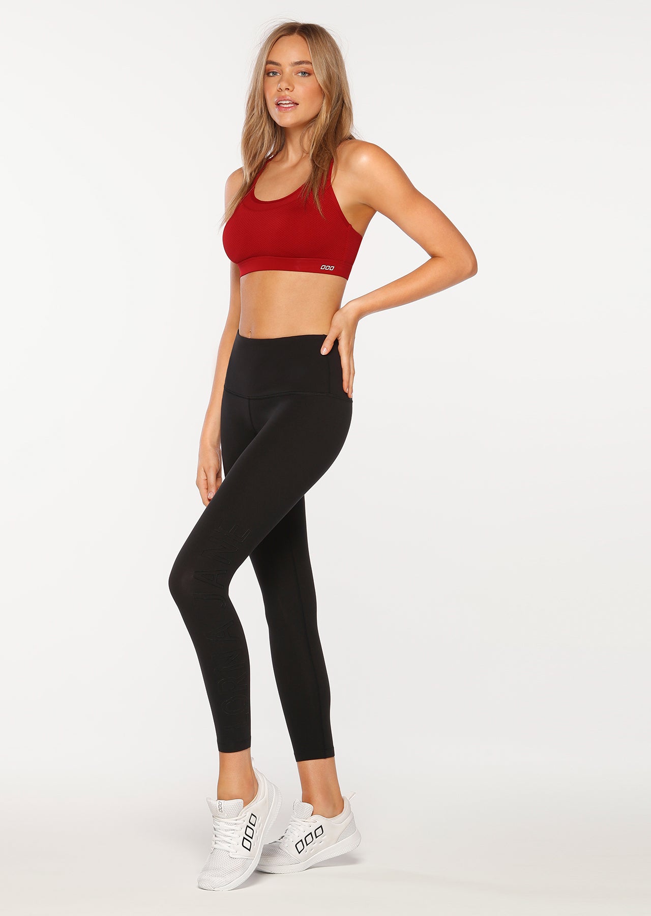 Lorna Jane Reflex Sports Bra - Dark Red