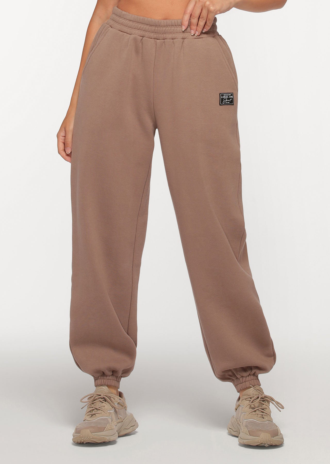 Lorna Jane Relax Track Pants - Bone