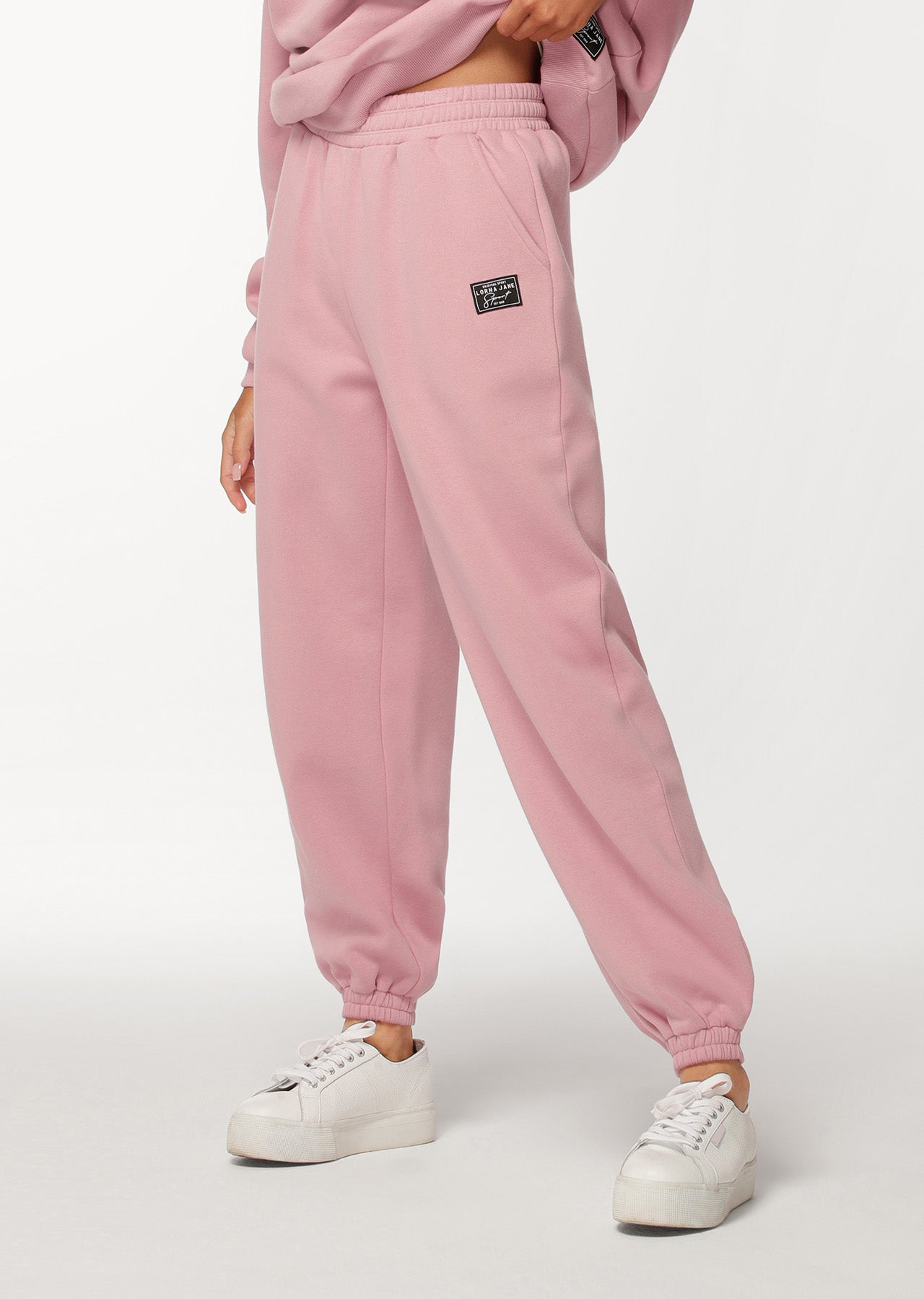 Lorna Jane Relax Track Pants - Dark Dusty Rose