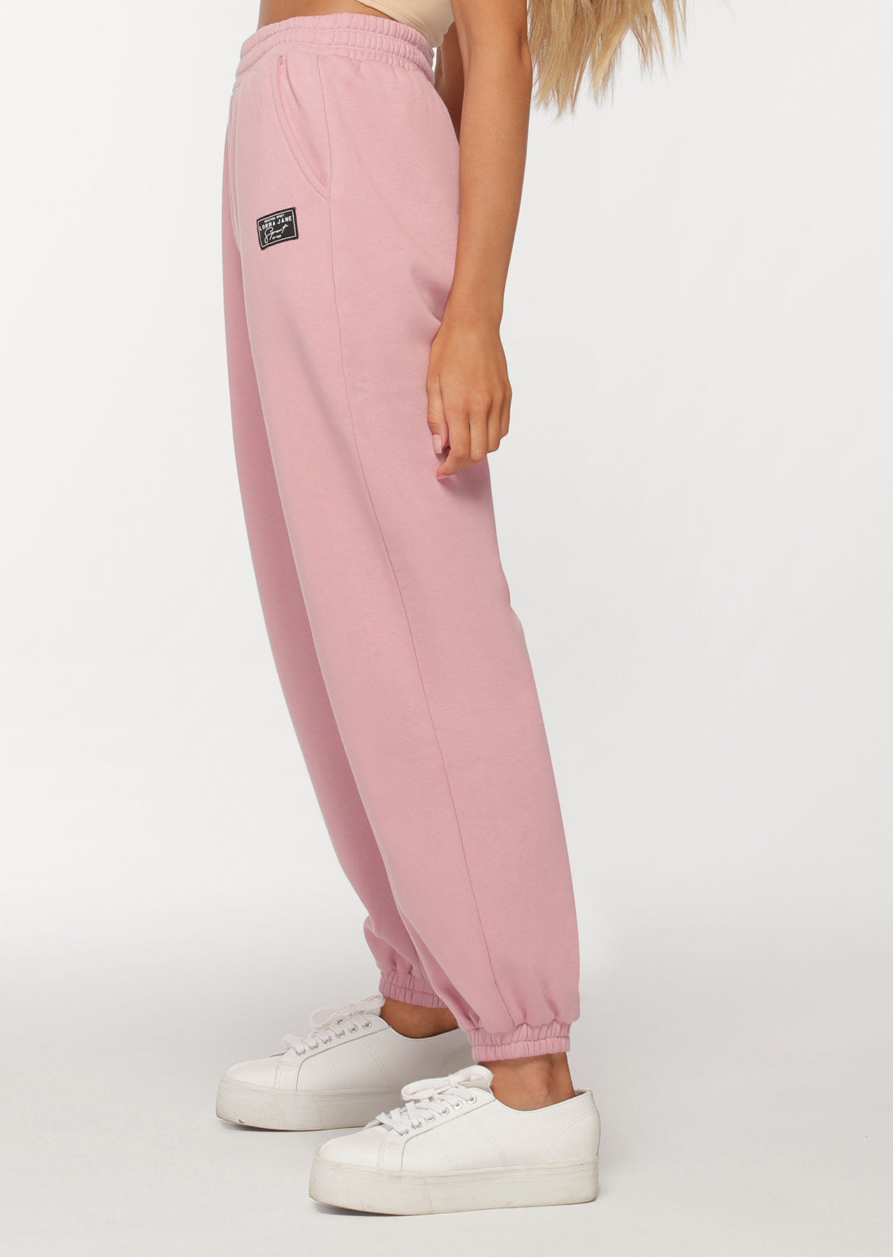 Lorna Jane Relax Track Pants - Dark Dusty Rose