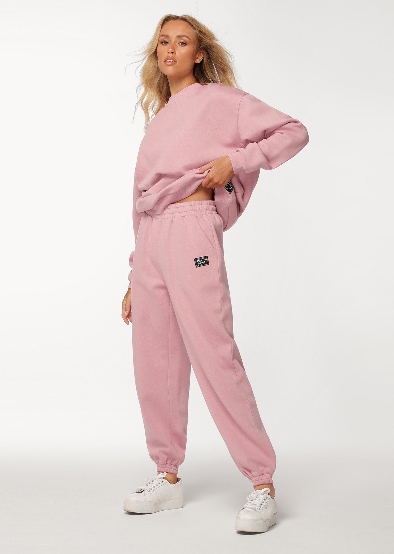 Lorna Jane Relax Track Pants - Dark Dusty Rose