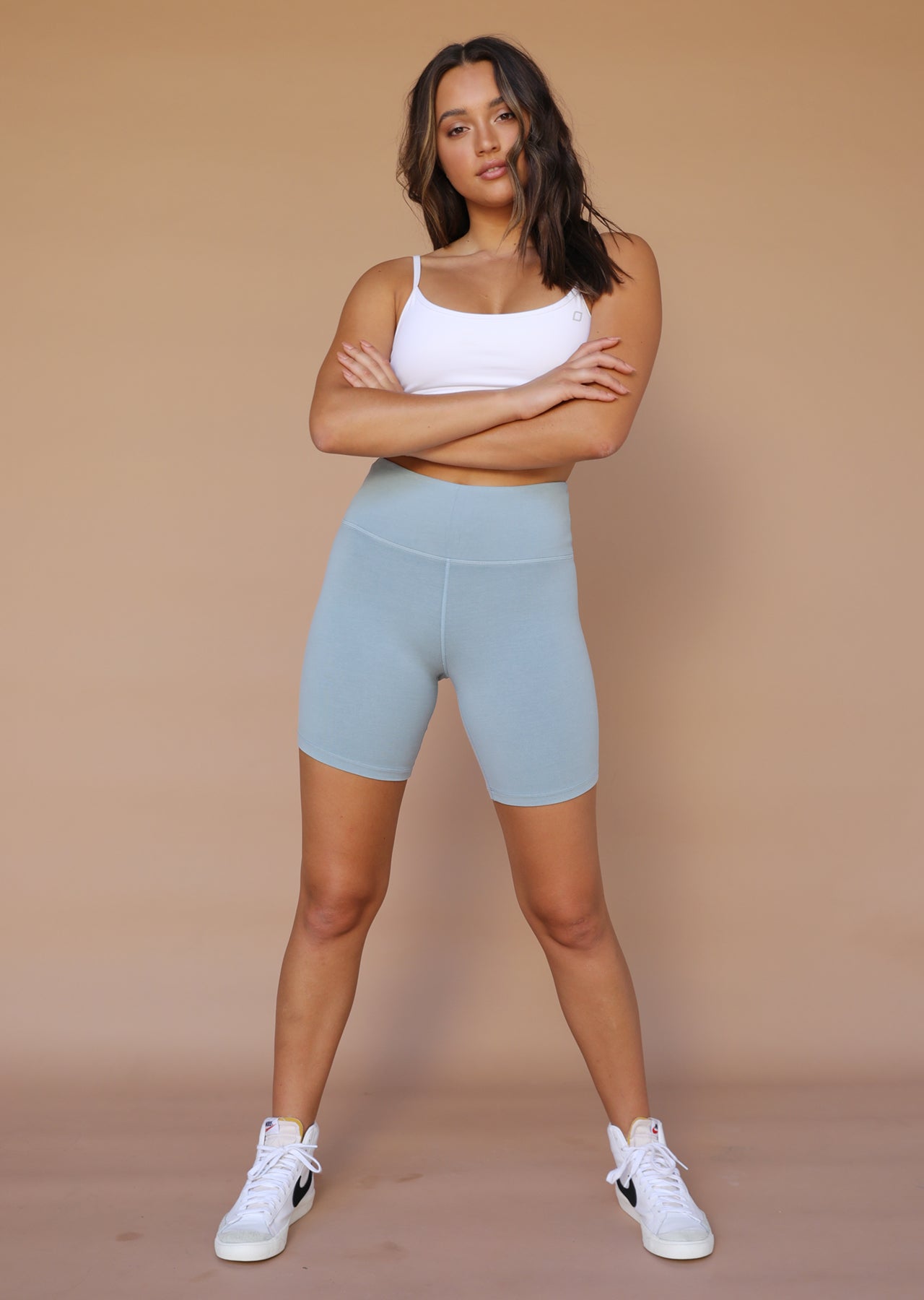 Lorna Jane Relaxed Bike Shorts - Mirror Blue