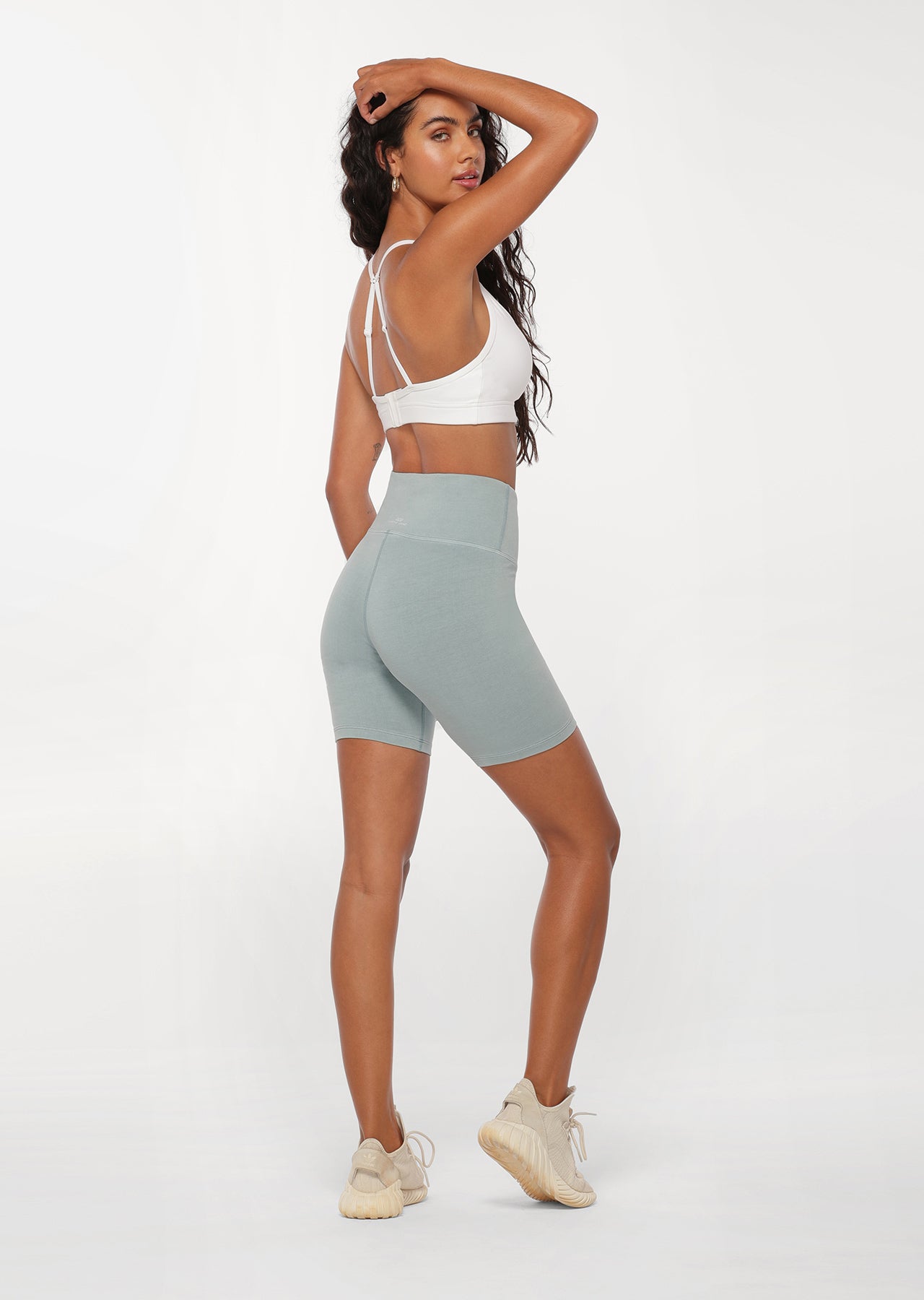 Lorna Jane Relaxed Bike Shorts - Mirror Blue