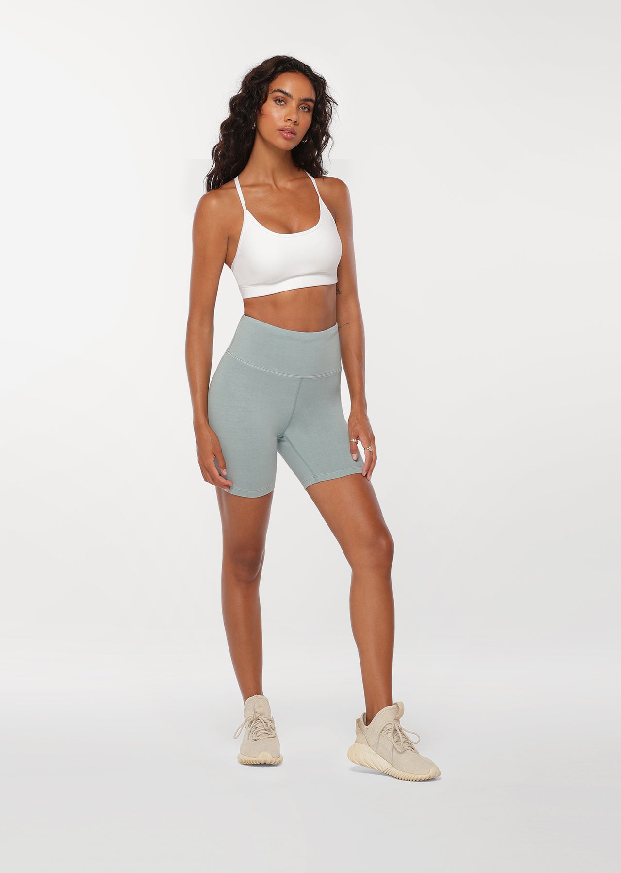 Lorna Jane Relaxed Bike Shorts - Mirror Blue