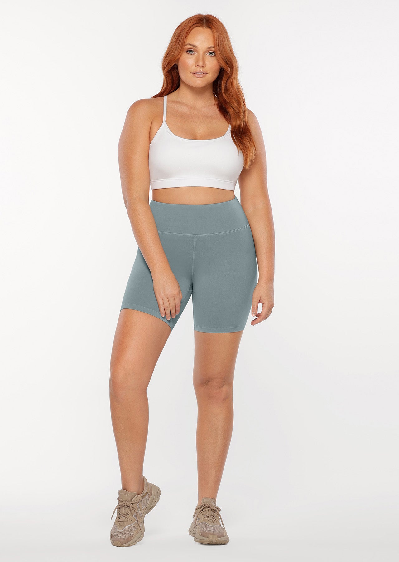 Lorna Jane Relaxed Bike Shorts - Mirror Blue