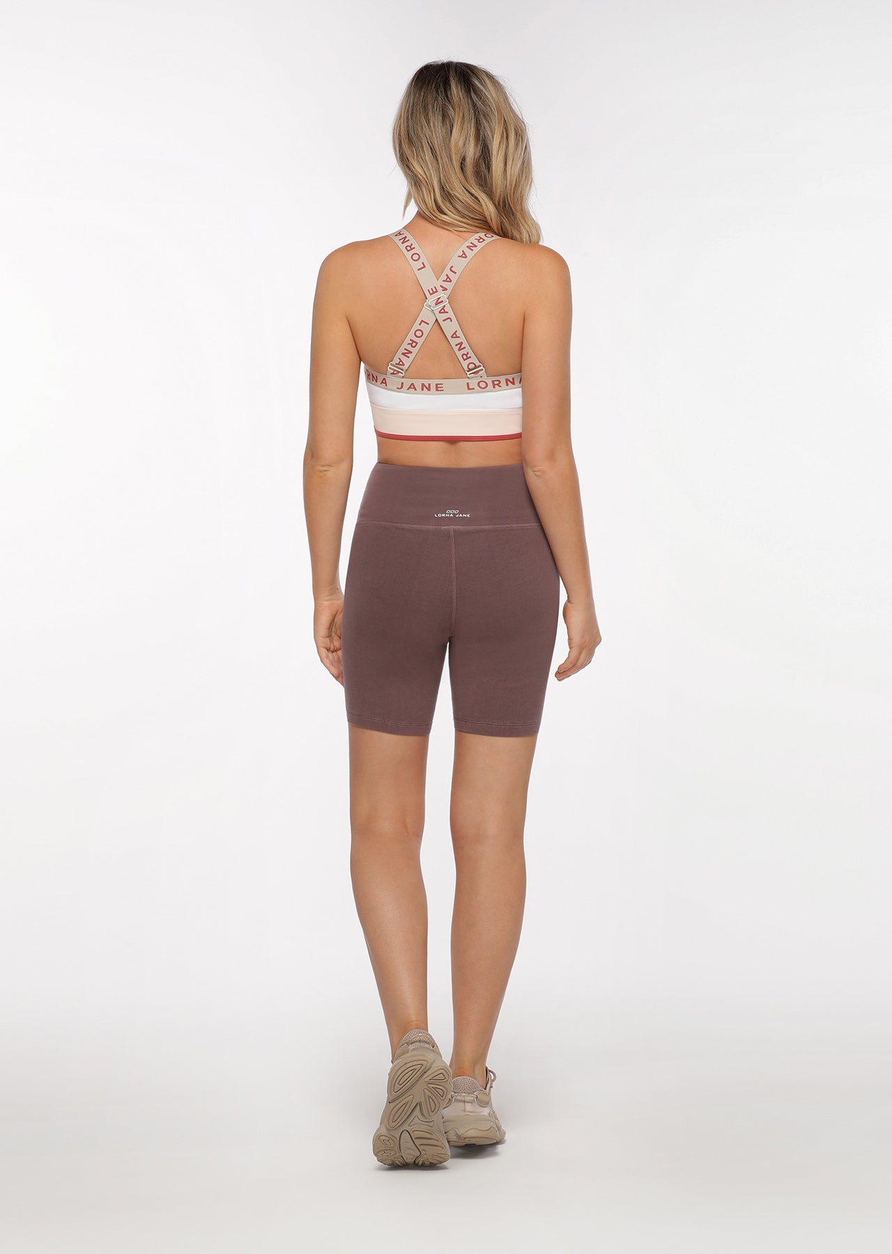 Lorna Jane Relaxed Bike Shorts - Stone