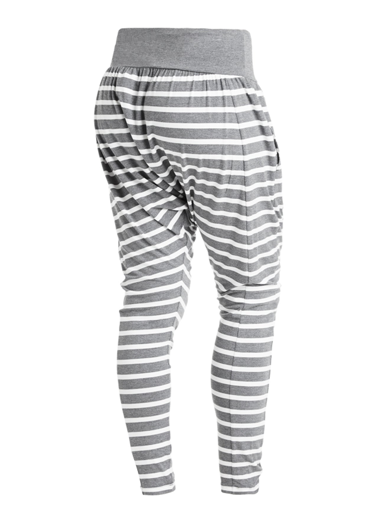 Lorna Jane Renegade Harem Pants - Char Marl/White