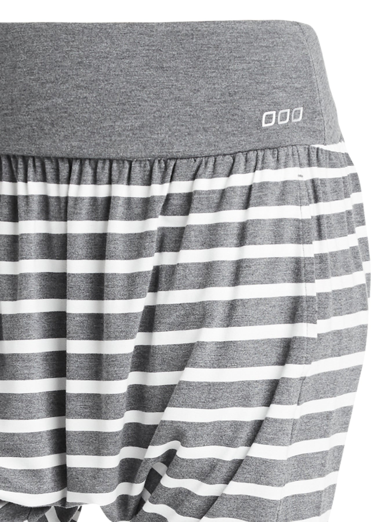 Lorna Jane Renegade Harem Pants - Char Marl/White