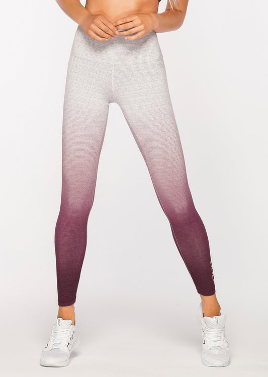 Lorna Jane Renew F/L Tight - Pale Grey Marl Ombre