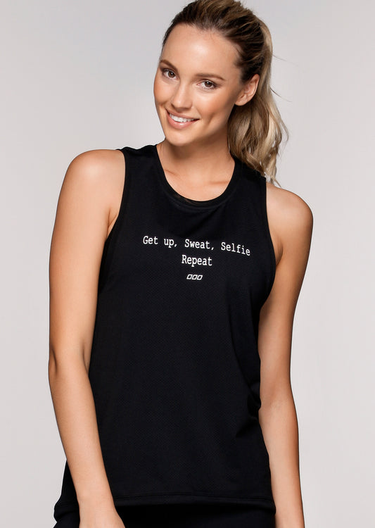 Lorna Jane Repeat Excel Tank - Black