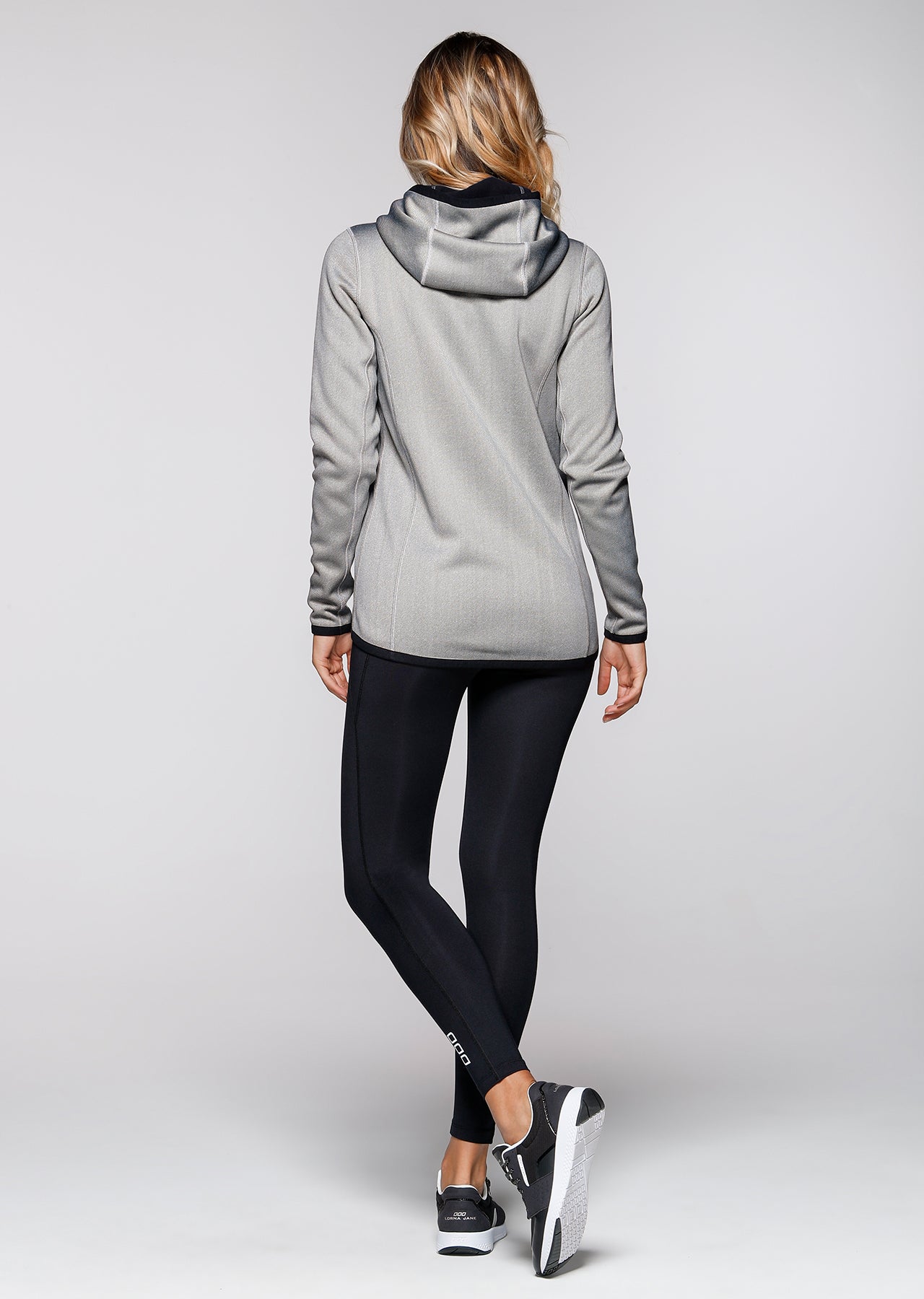 Lorna Jane Response Active Hoodie - Light Grey Marl