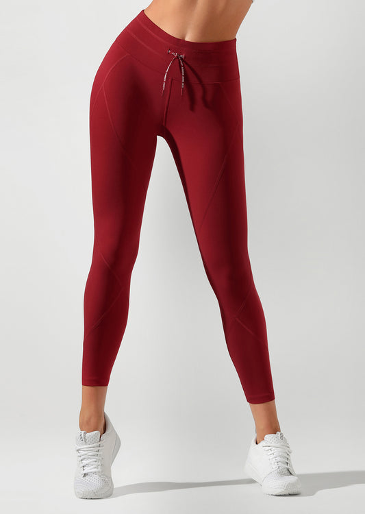 Lorna Jane Retro Ankle Biter Tight - Cherry