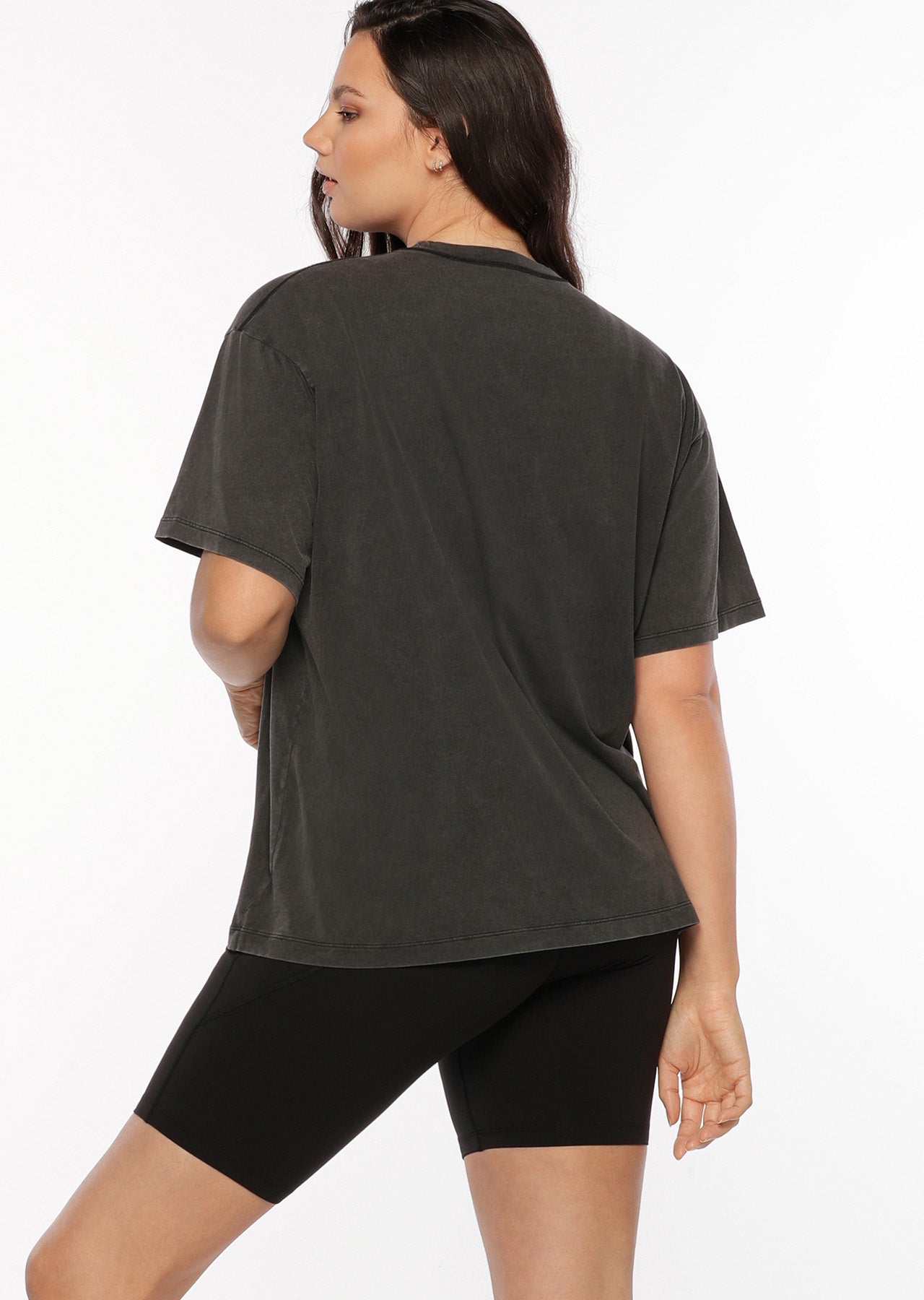 Lorna Jane Retro Classic Oversized Tee - Black