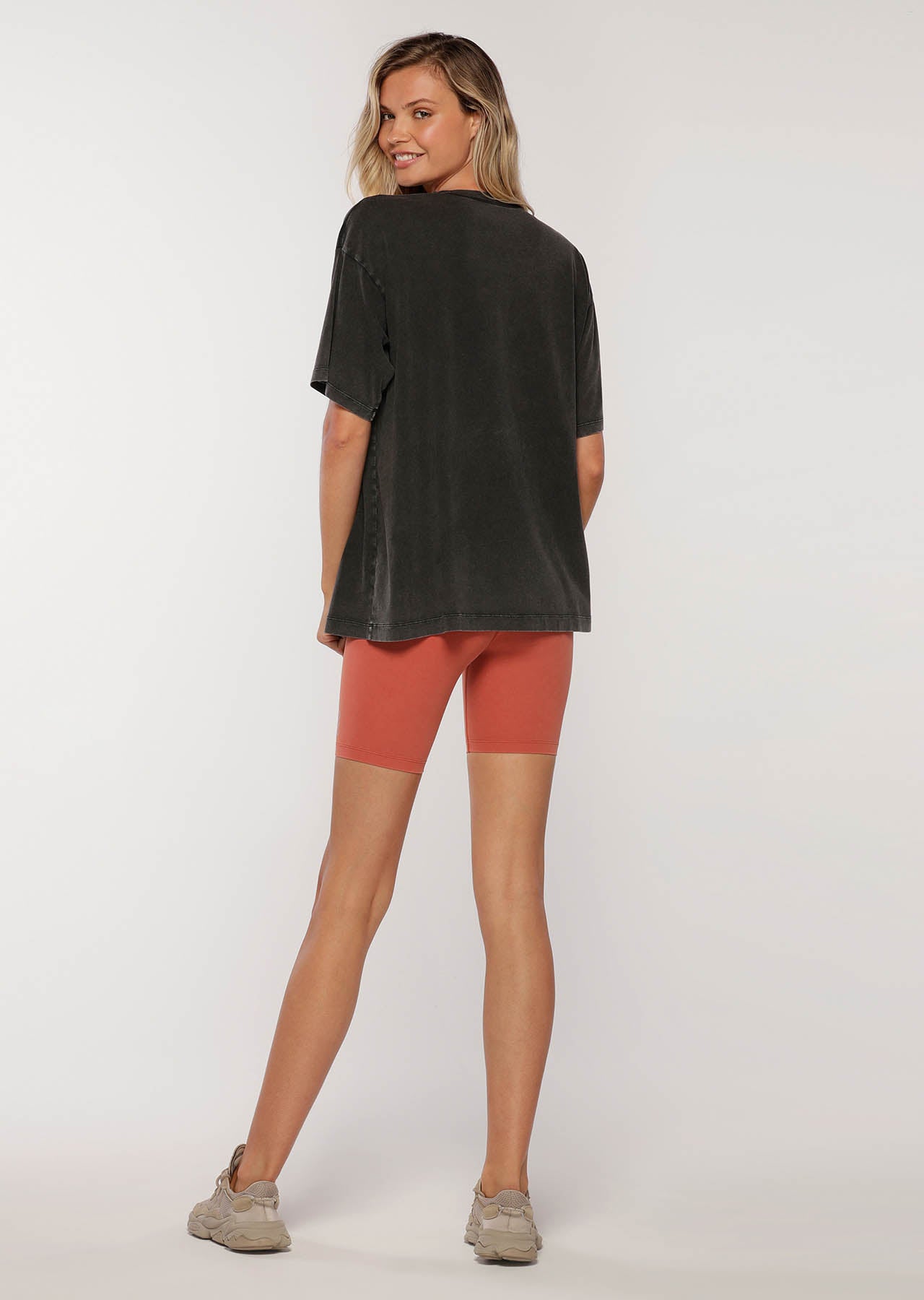 Lorna Jane Retro Classic Oversized Tee - Black