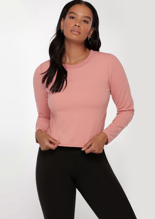 Lorna Jane Revive Excel Long Sleeve Top - Powdered Pink