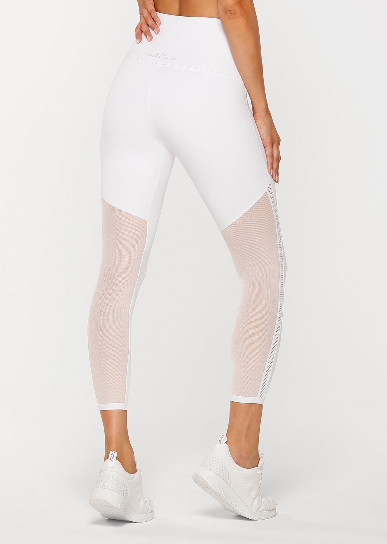 Lorna Jane Rhythm Booty Ankle Biter Tight - White