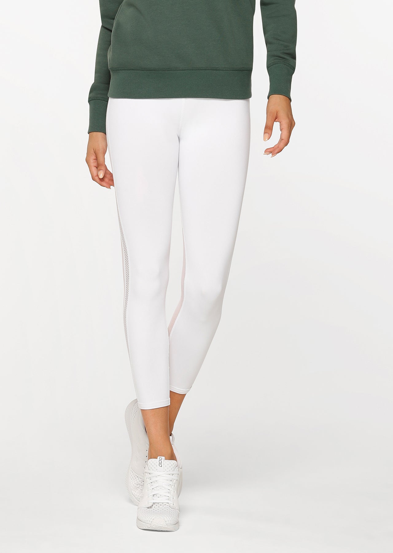 Lorna Jane Rhythm Booty Ankle Biter Tight - White