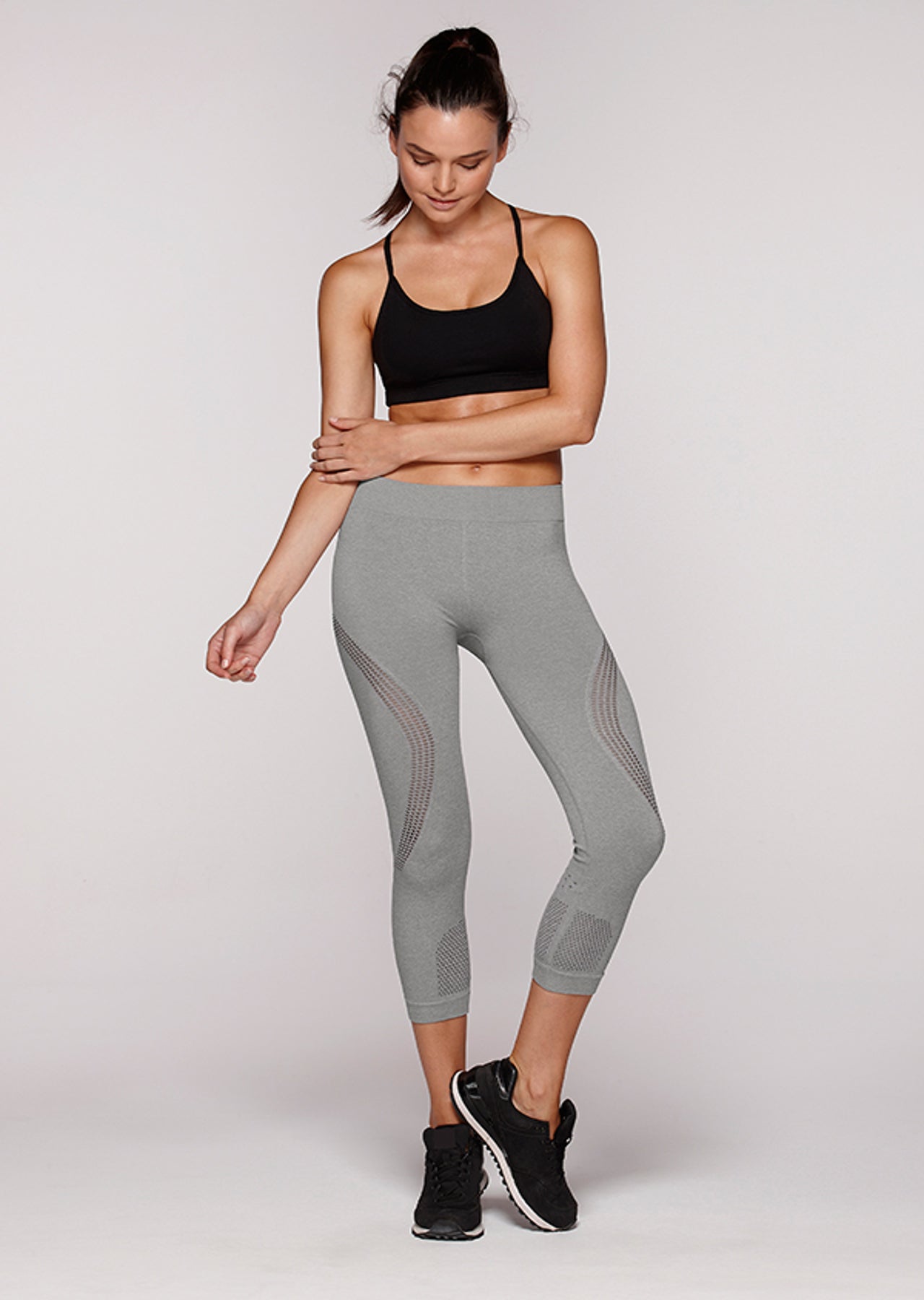 Lorna Jane Rio Seamless 7/8 Tight - Grey Marl