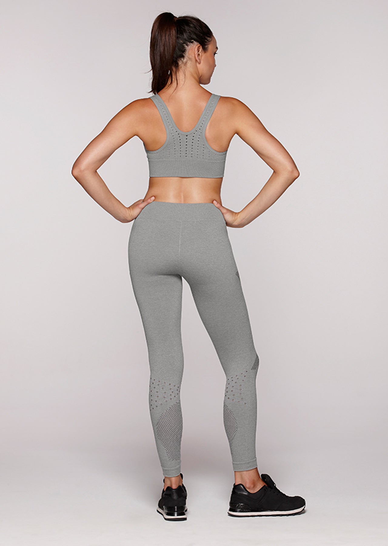 Lorna Jane Rio Seamless F/L Tight - Grey Marl