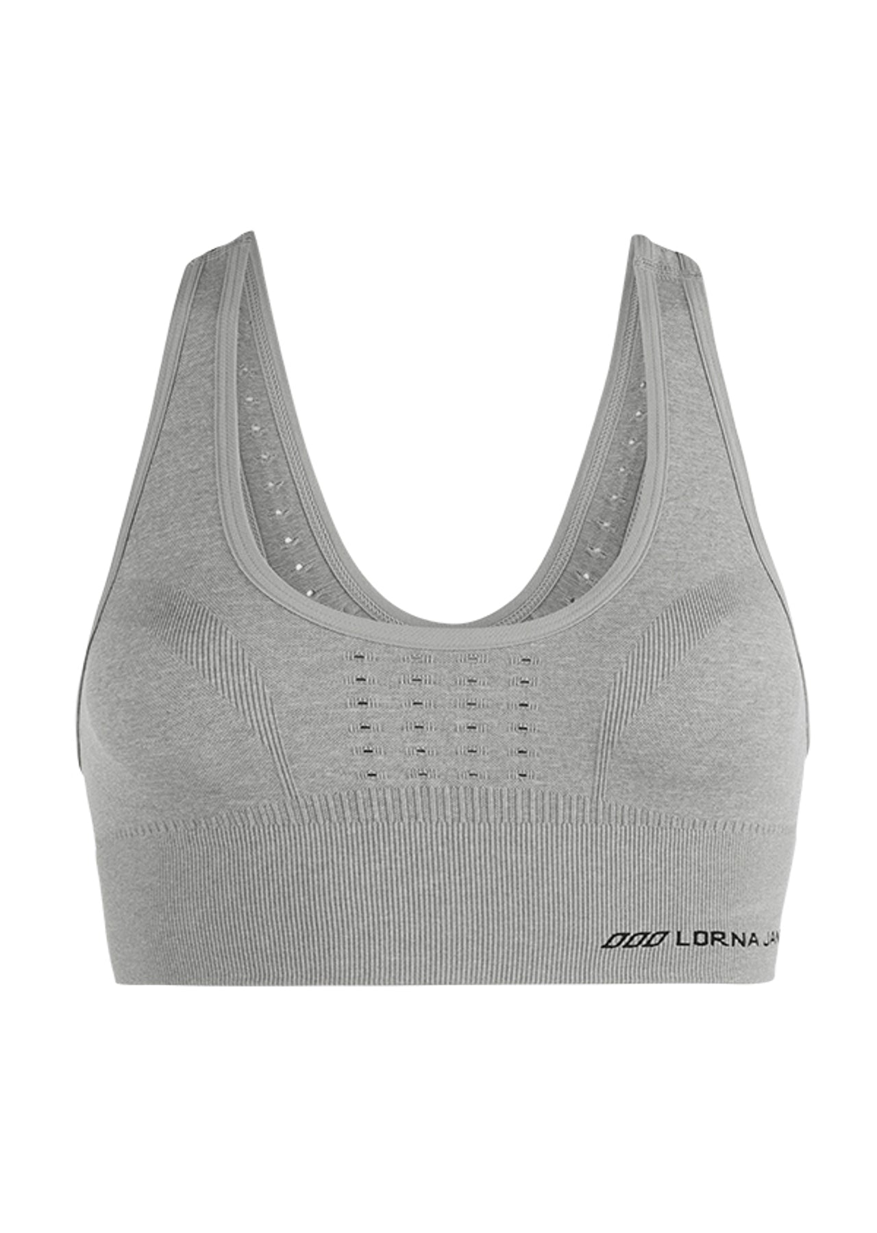 Lorna Jane Rio Seamless Sports Bra - Grey Marl