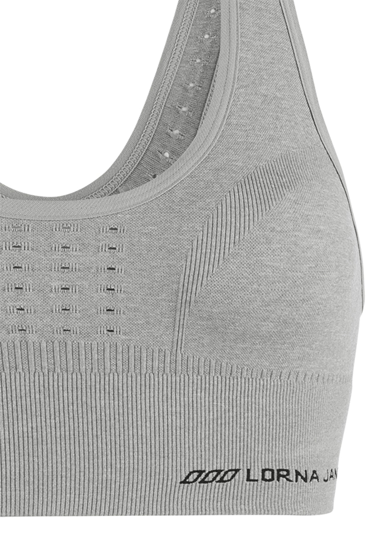 Lorna Jane Rio Seamless Sports Bra - Grey Marl