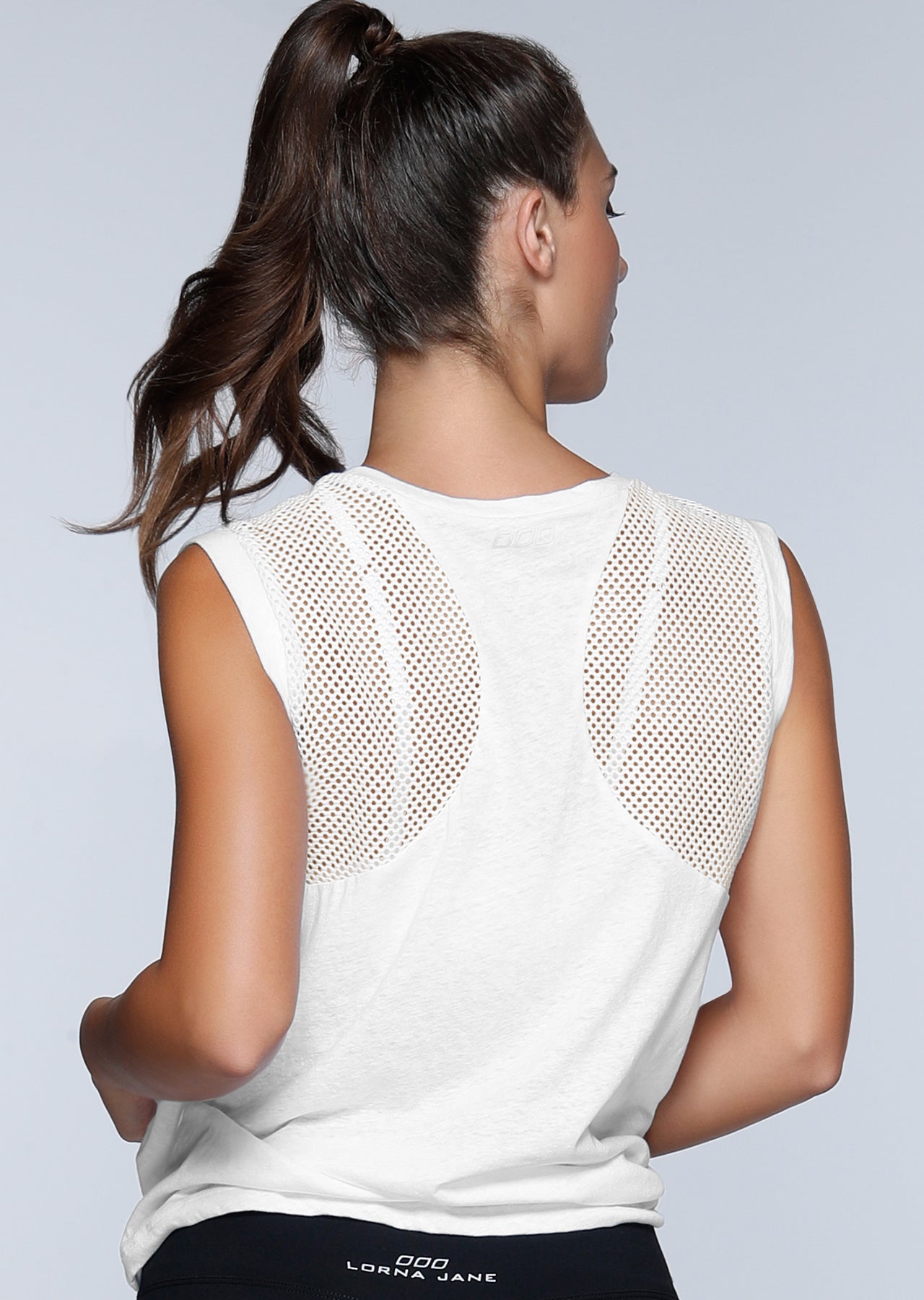 Lorna Jane Roll With It S/Slv Tee - White