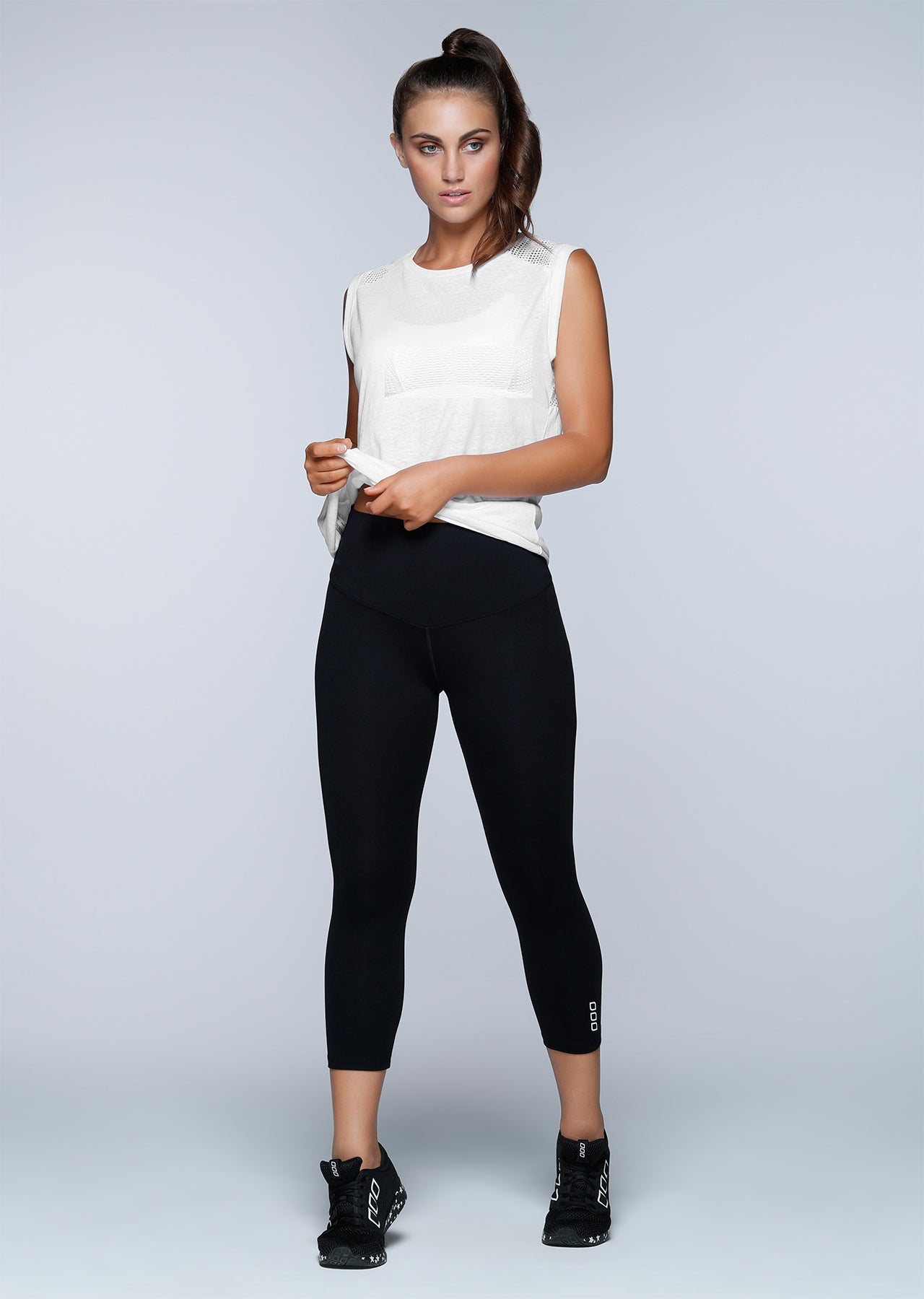 Lorna Jane Roll With It S/Slv Tee - White