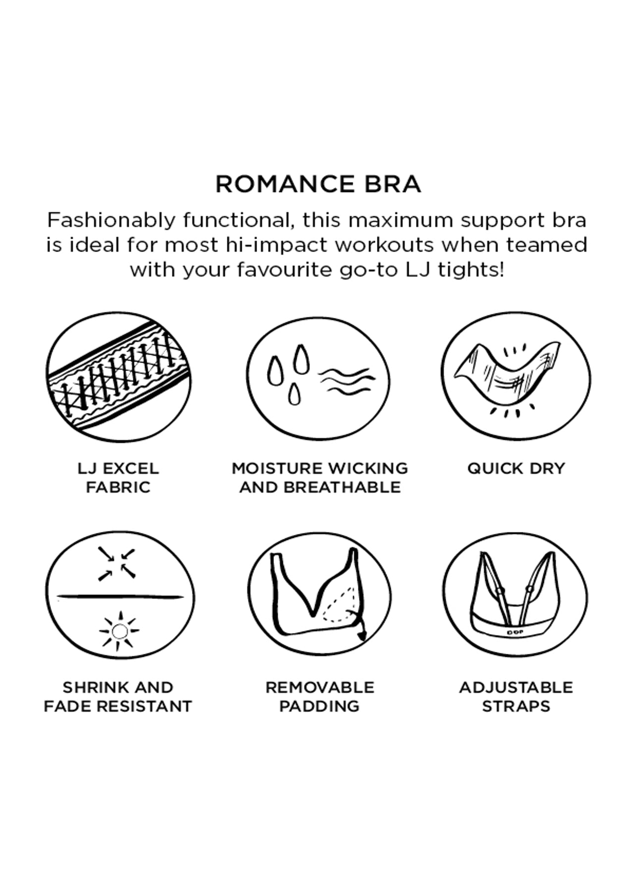 Lorna Jane Romance Bra - Neon Melon