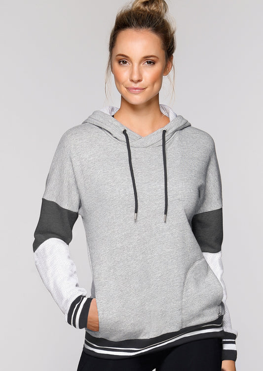 Lorna Jane Rory Hoodie - Grey Marl