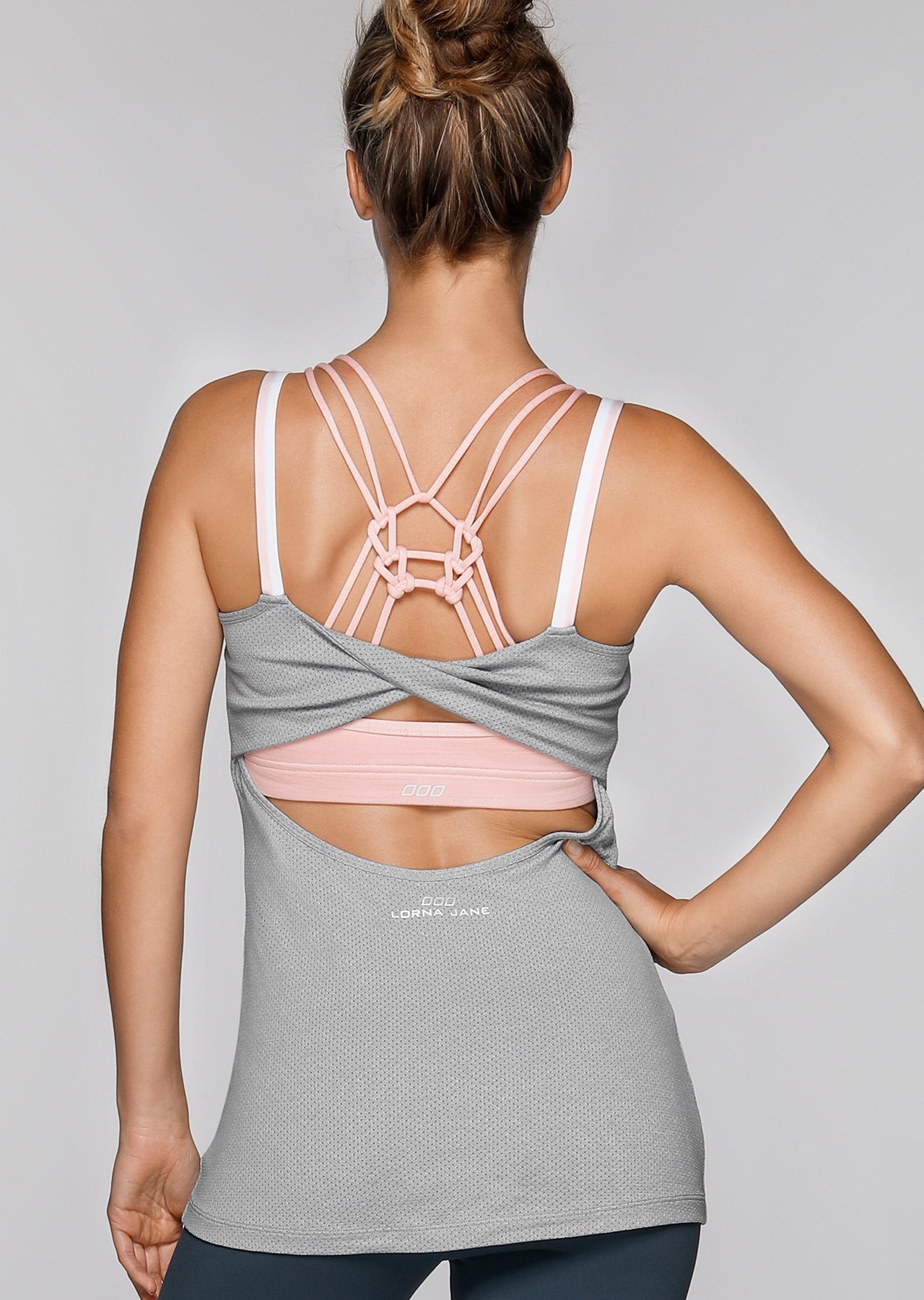 Lorna Jane Royale Excel Tank - Grey Marl