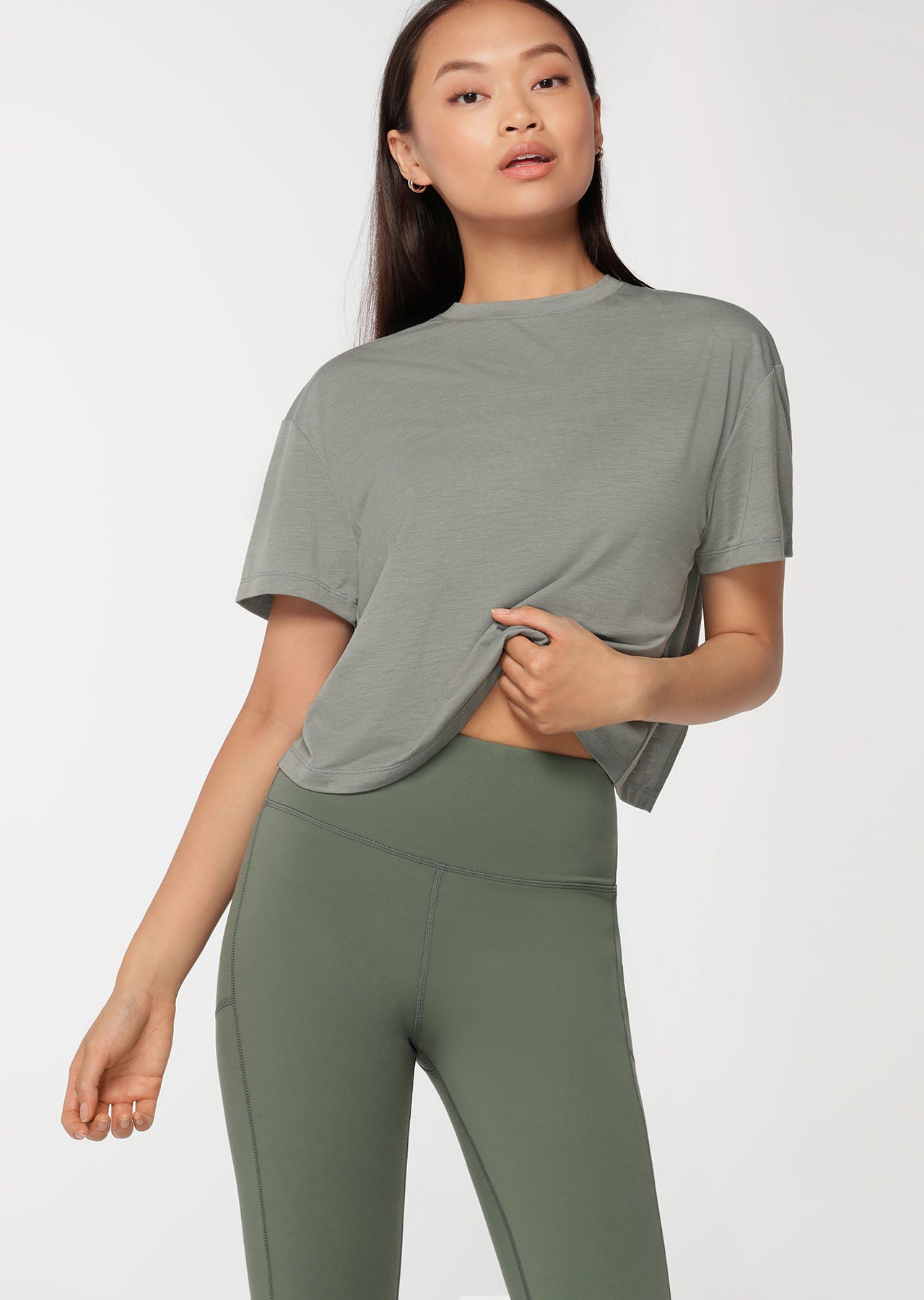 Lorna Jane Run It Active Tee - Leaf