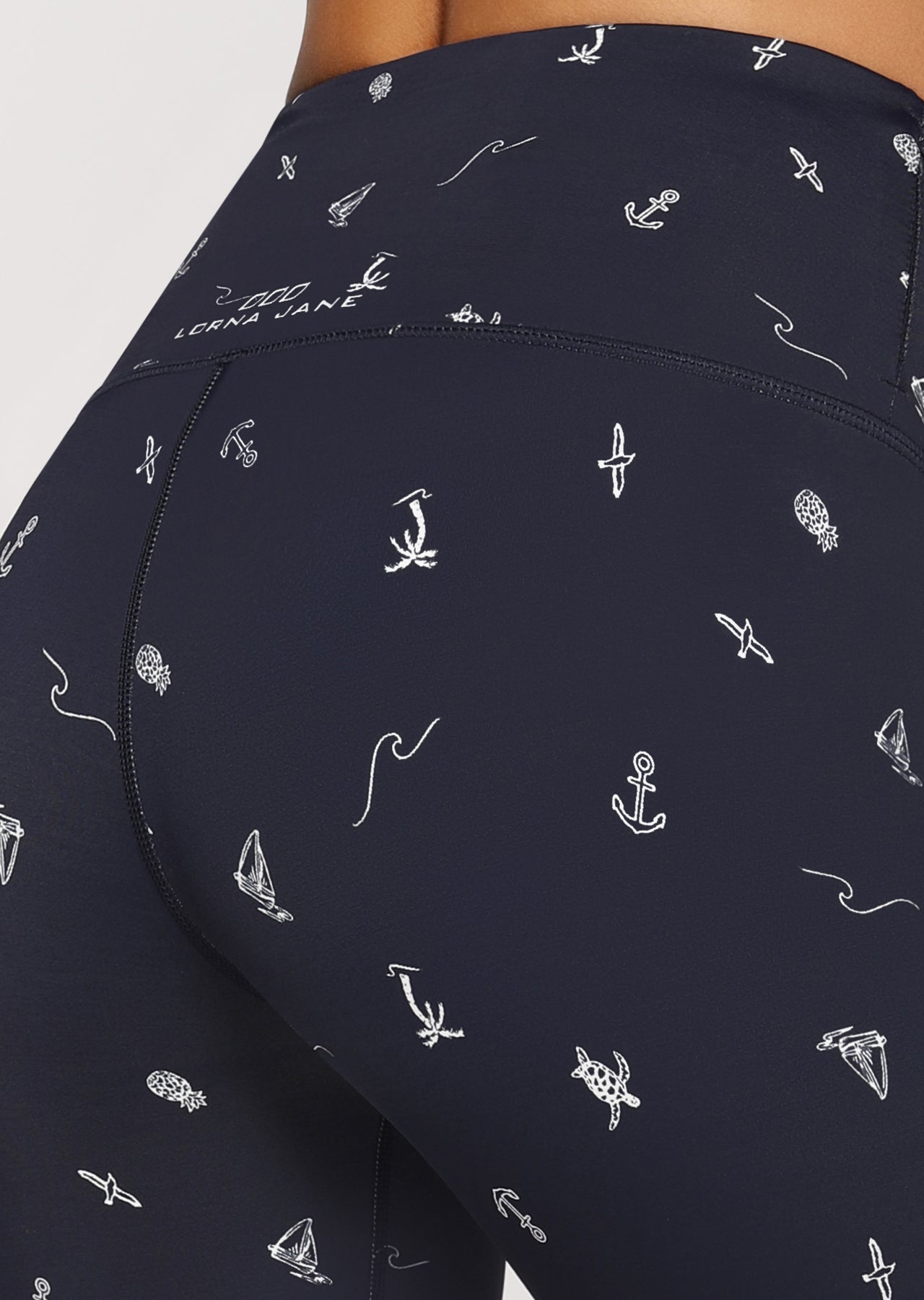 Lorna Jane Sail Away Core F/L Tight - Sail Away Print
