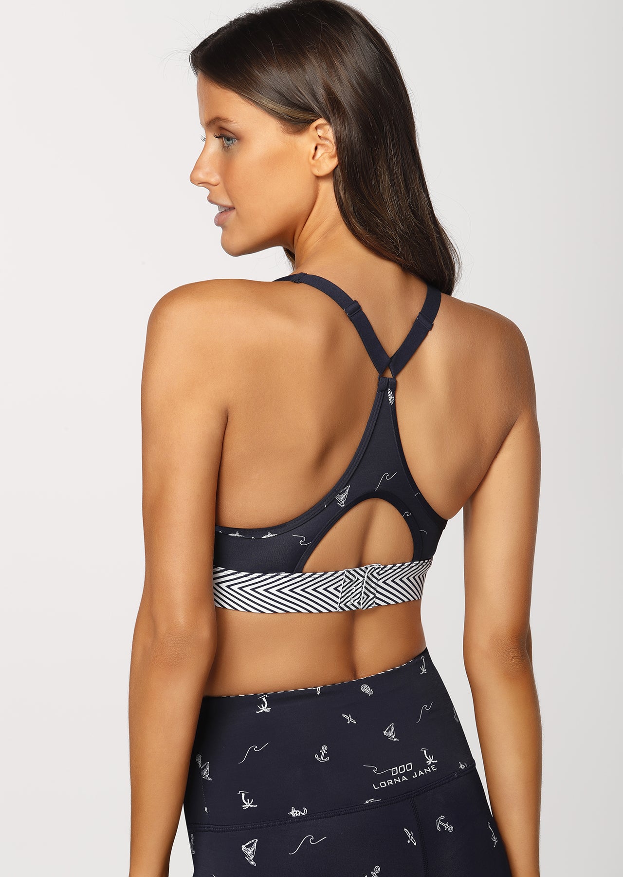 Lorna Jane Sail Away Sports Bra - Sail Away Print