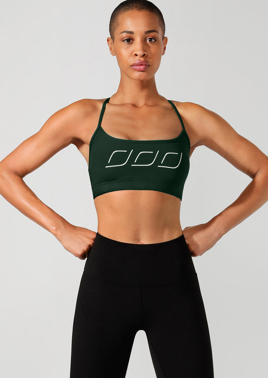 Lorna Jane Sammy Sports Bra - Fig Green