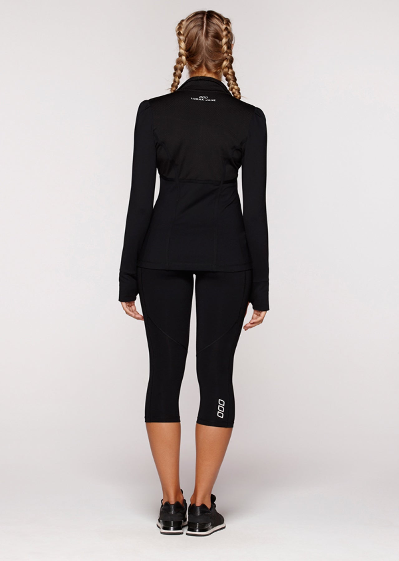 Lorna Jane Saya Excel Zip Through - Black
