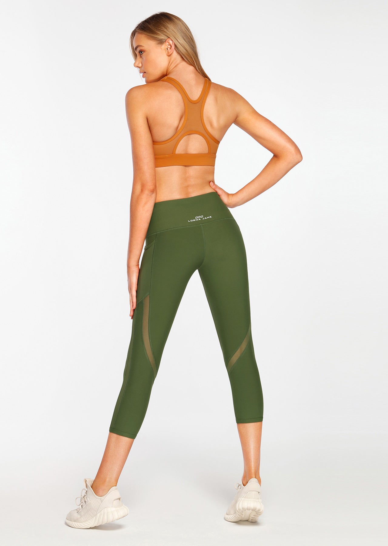 Lorna Jane Sculpt Core 7/8 Tight - Army Green