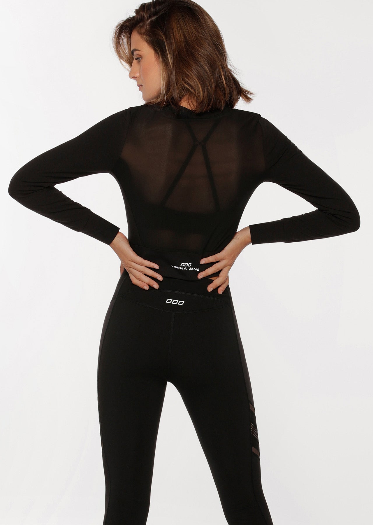 Lorna Jane Second Skin Long Sleeve Active Top - Black